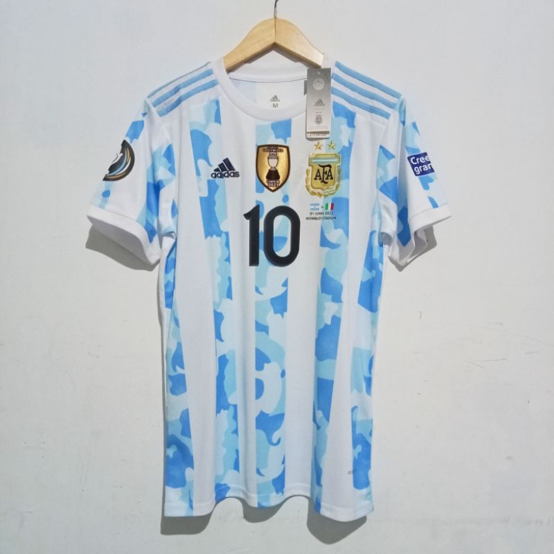 Jersey Argentina Home 2020/2021 Nameset Messi Jersey Argentina Copa America 2020