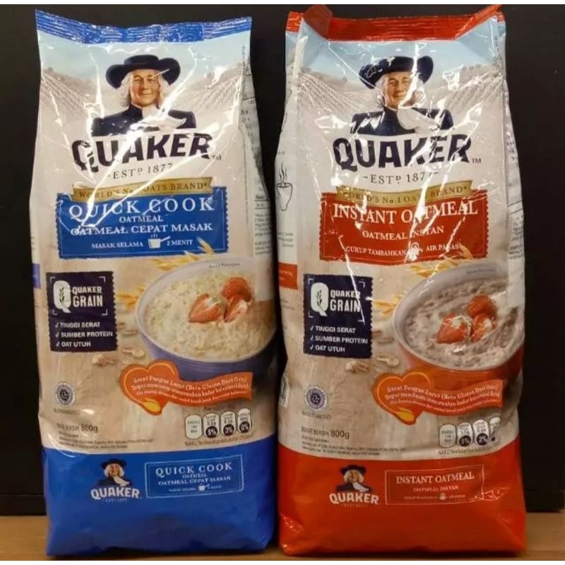 

Quaker Instant Oatmeal atau Quick Cook 800 gr