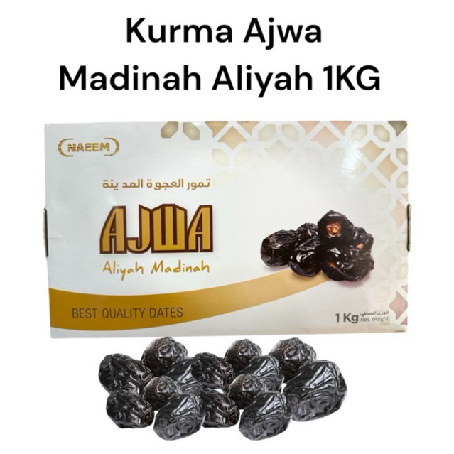 

Kurma Ajwa 1kg Asli Madinah / Ajwa Asli Original Kurma Nabi Premium