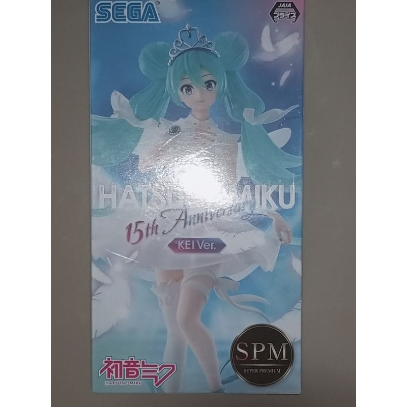 [PRELOVED] SEGA PVC Hatsune Miku 15th Anniversary ver. KEI SPM super premium Prize figure ORI figuri