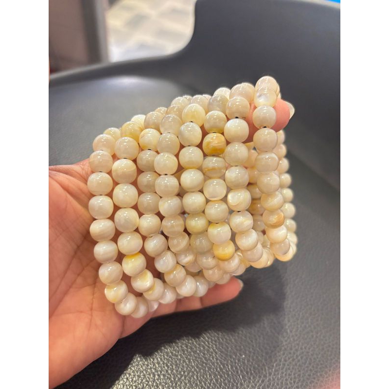 gelang cangkang kerang mutiara asli