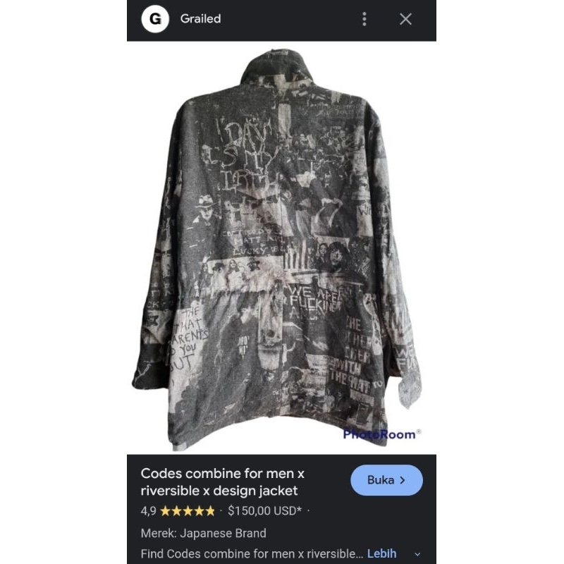 Jaket Parka Codes Combine Art Riversible