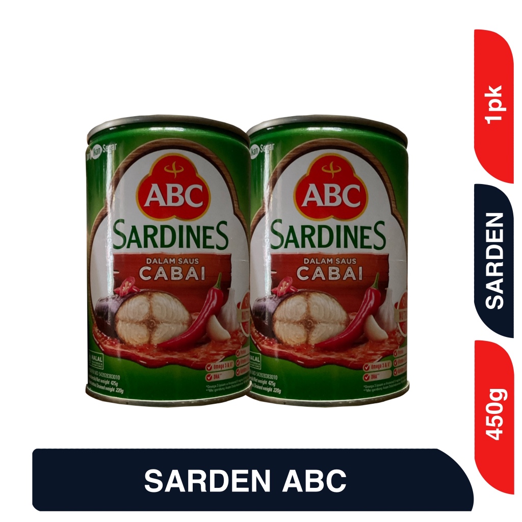 

ABC Sarden Saus Cabai 425 g