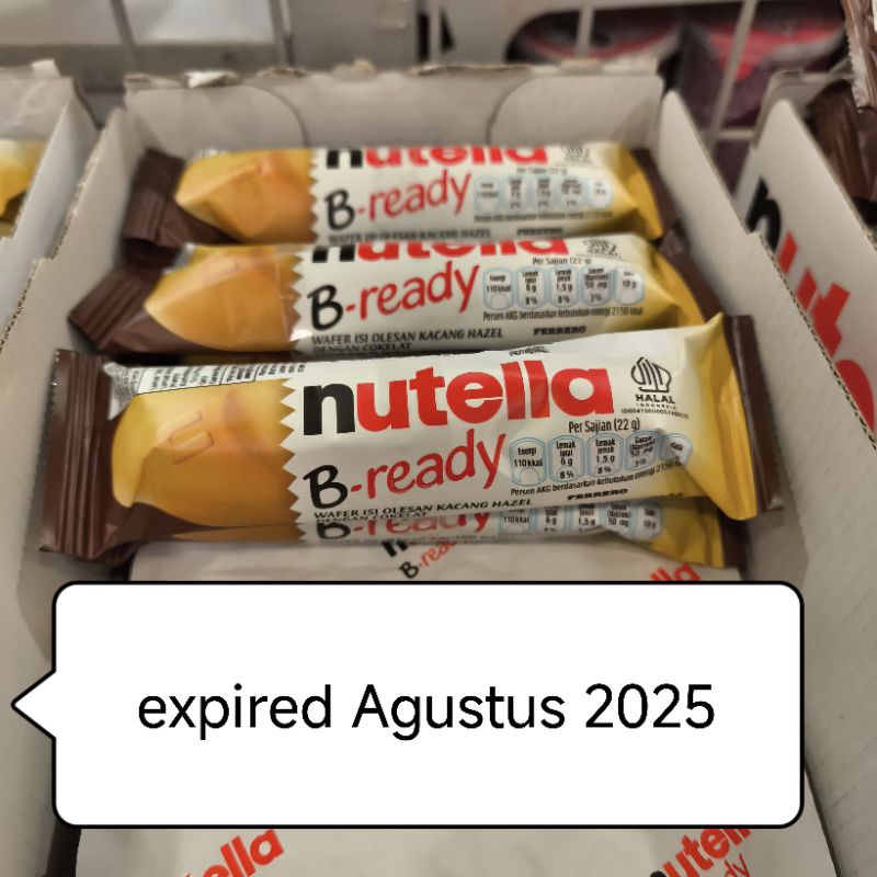 

Nutella B Ready 22g Satuan