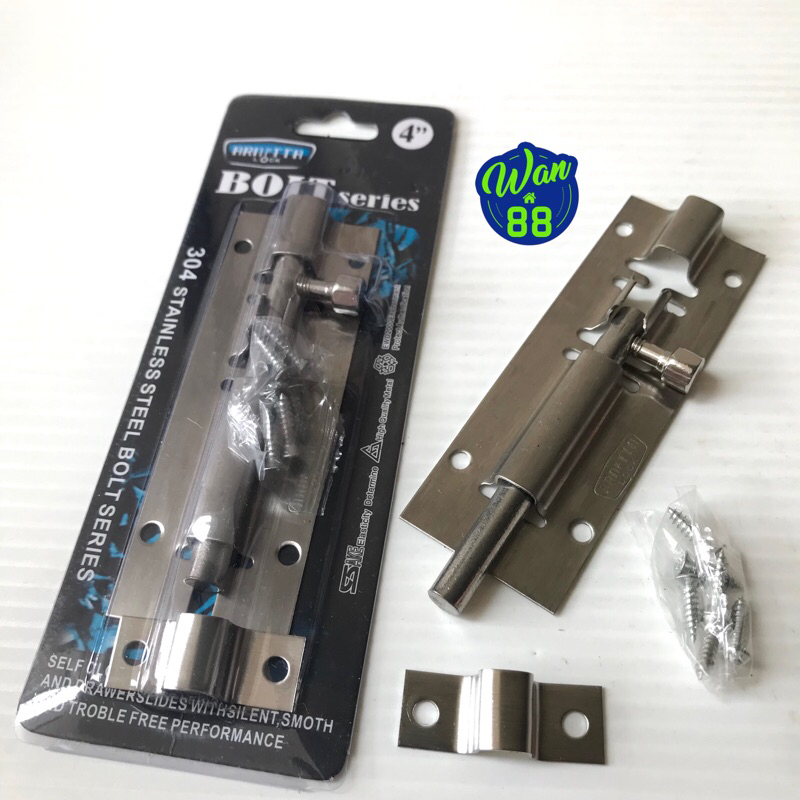 Grendel Slot Pintu/Jendela Stainless 4” Arnetta
