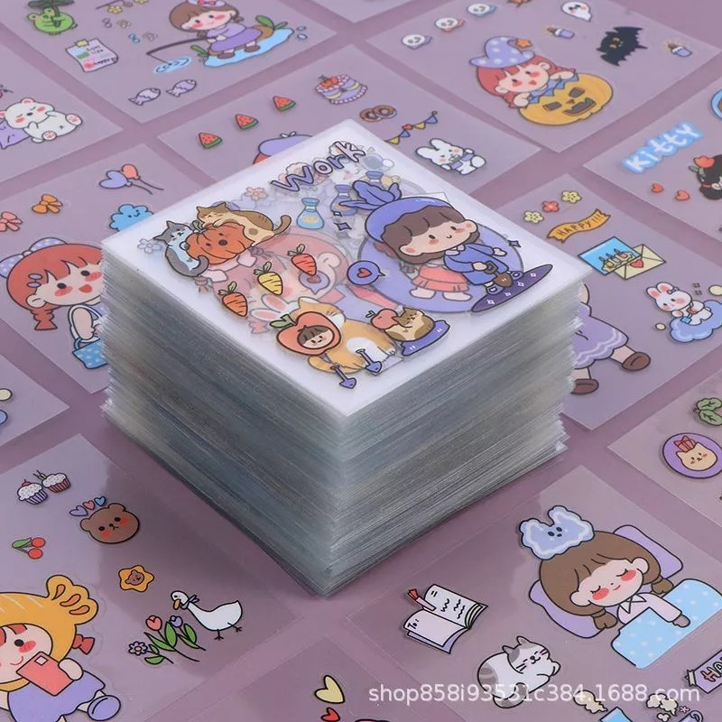 

Stiker Motif DIY Untuk Dekorasi Diary Case Handphone Tape Sticker Botol
