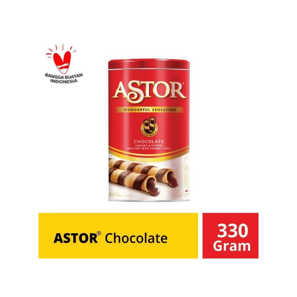 

Astor Chocolate Wafer Stick 330 Gram Kemasan Kaleng