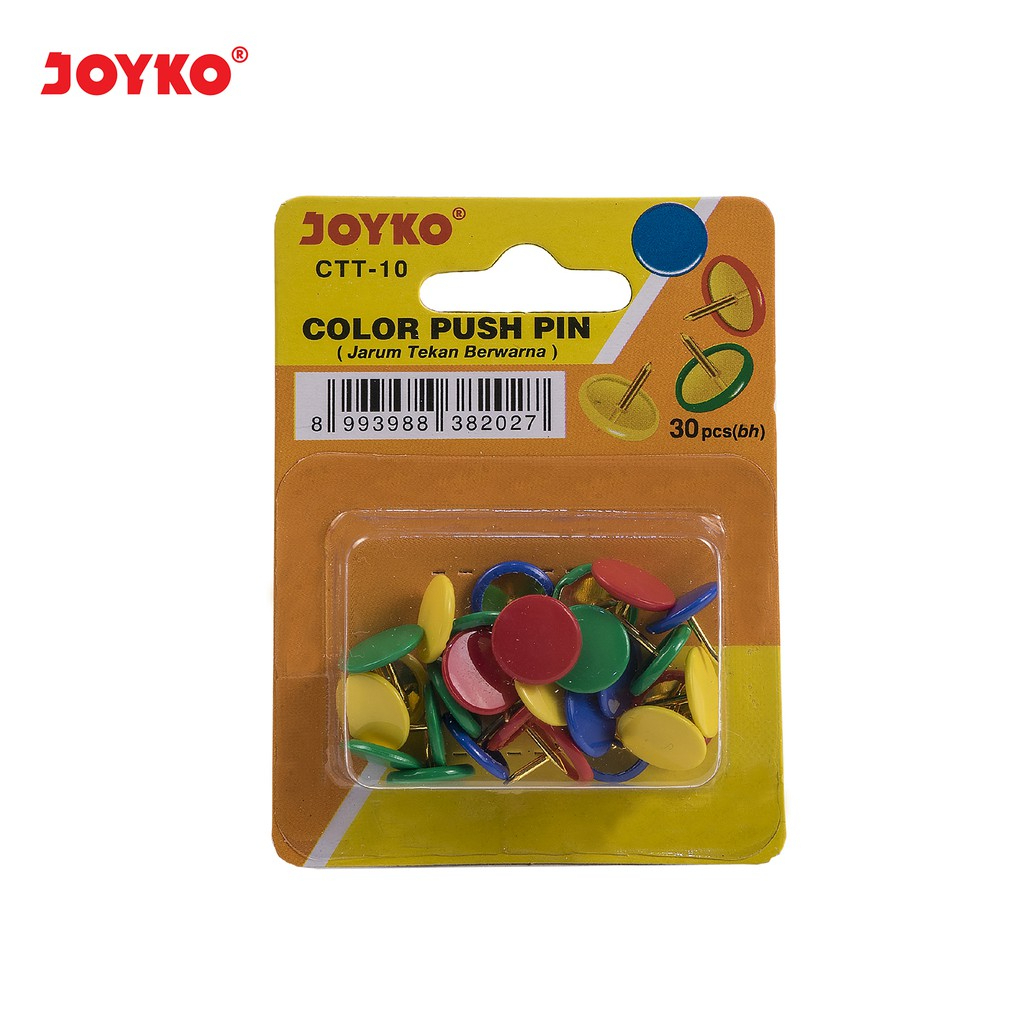 

Color Push Pin Joyko Jarum Tekan Berwarna Joyko CTT-10