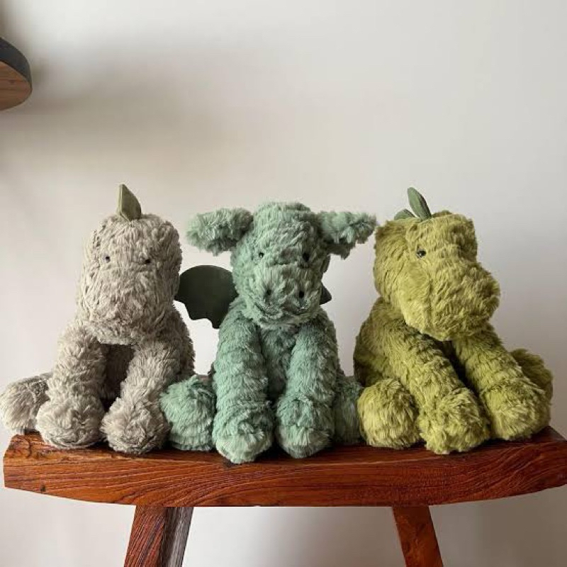 Boneka Fuddlewuddle Jellycat Meduim Dragon-Naga/Lion-Singa/Elephant-Gajah