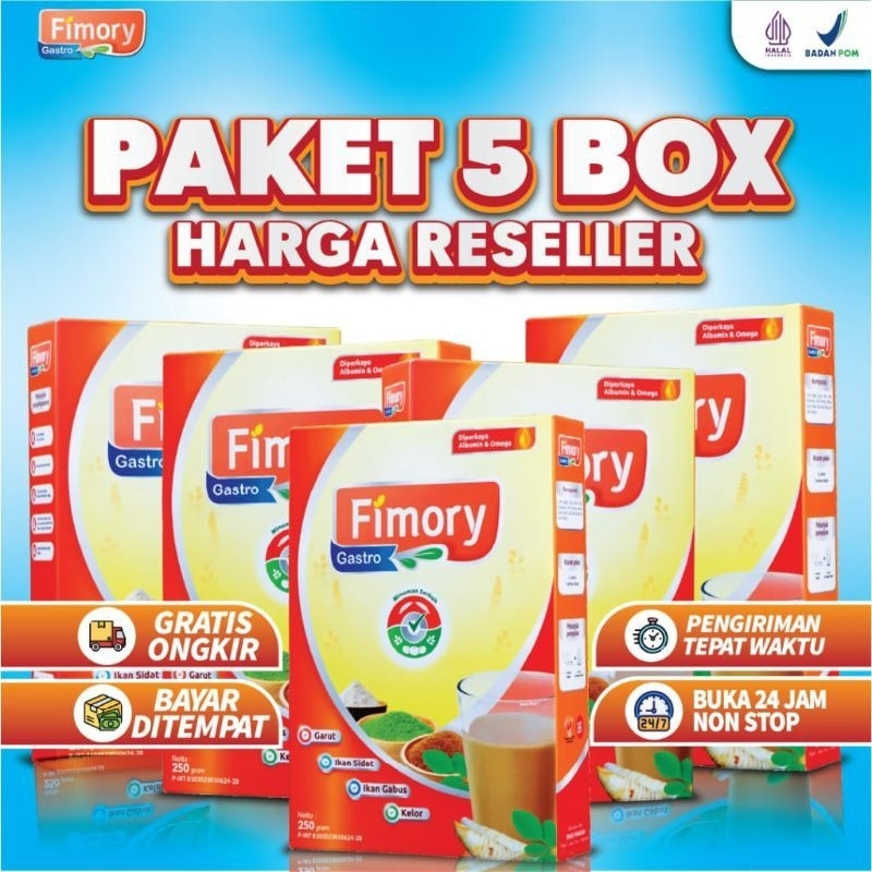 

Paket 5 Box Fimory Gastro solusi Atasi Asam Lambung dan Gerd minuman Nutrisereal