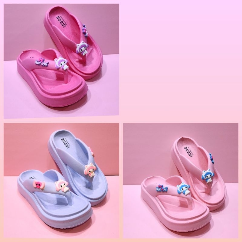 Sandal Jepit Kuromi Fashion Anak Perempuan (Irsoe 620)