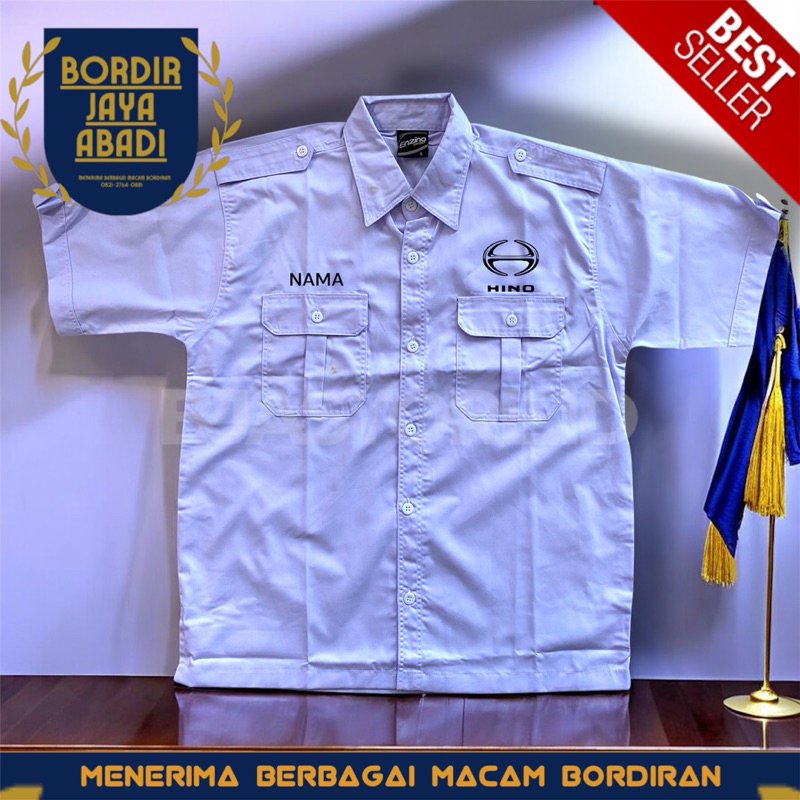 Kemeja Hino Seragam Mobil Hino Bordir Nama