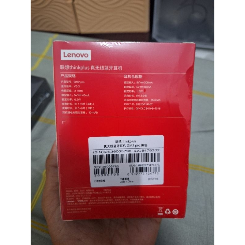TWS Lenovo GM2 ProFullset Baru Segel