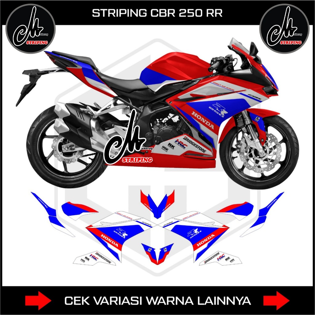 Stiker Striping Cbr250rr Old K64 Livery Hrc 2025 - Sticker Decal Motorcycle Honda Cbr 250rr Lama K64