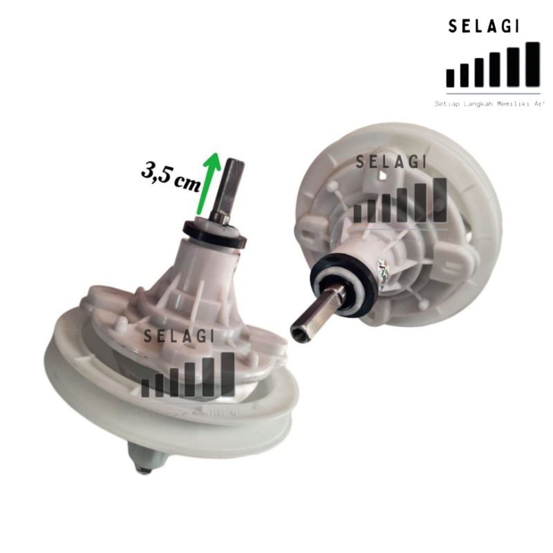 GEARBOX MESIN CUCI SANKEN 2 TABUNG AS KOTAK 7KG 8KG 9KG 10KG 11KG 12KG 13KG 14KG 15KG | GEAR BOX MES