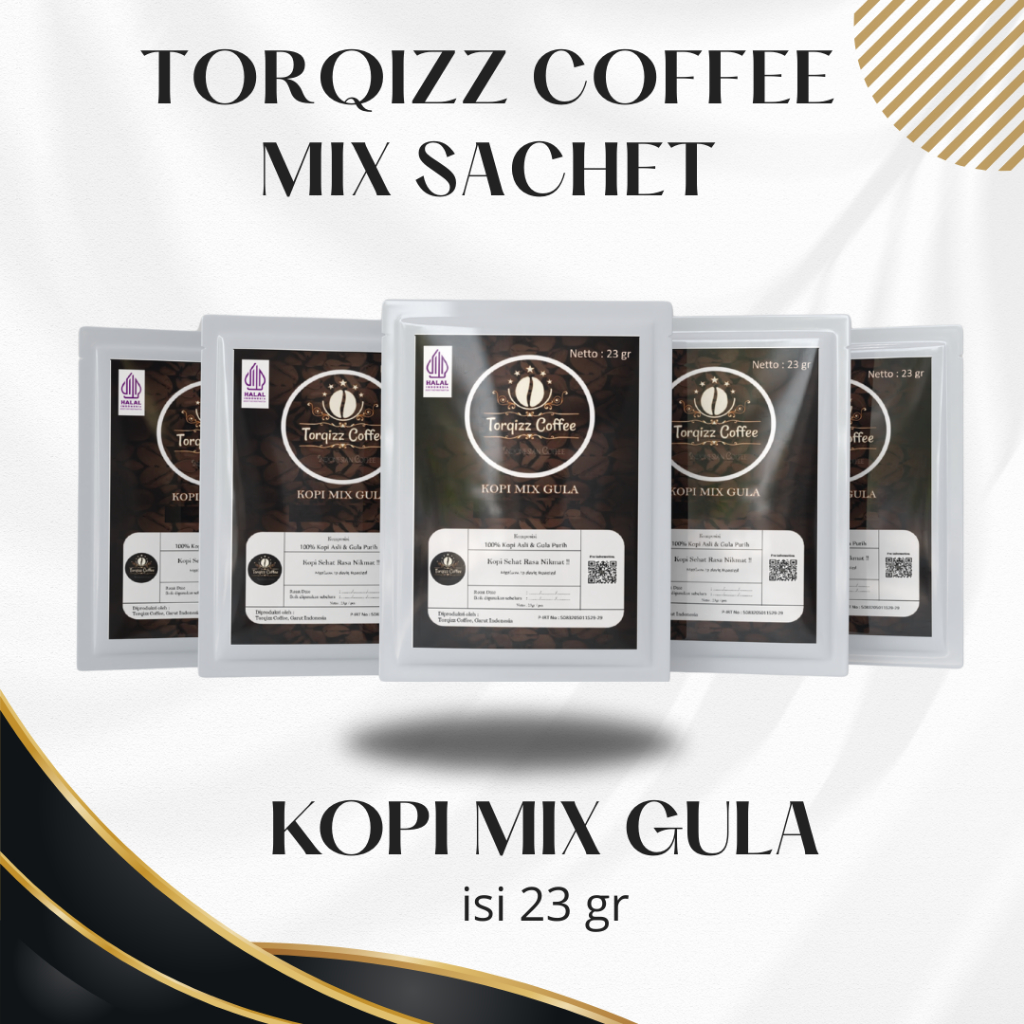 

Torqizz Coffee kopi tubruk Sachet Torqizz Coffee Mix Gula kopi gula
