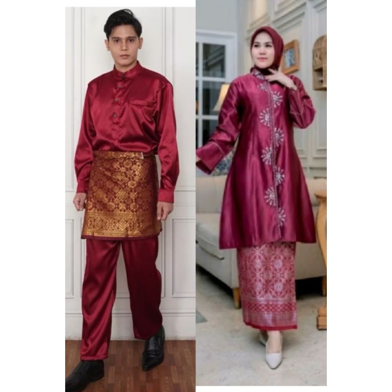 khusus couple /couple baju kurung Melayu /set couple Melayu Malaysia/couple Melayu by Zahirah kebaya