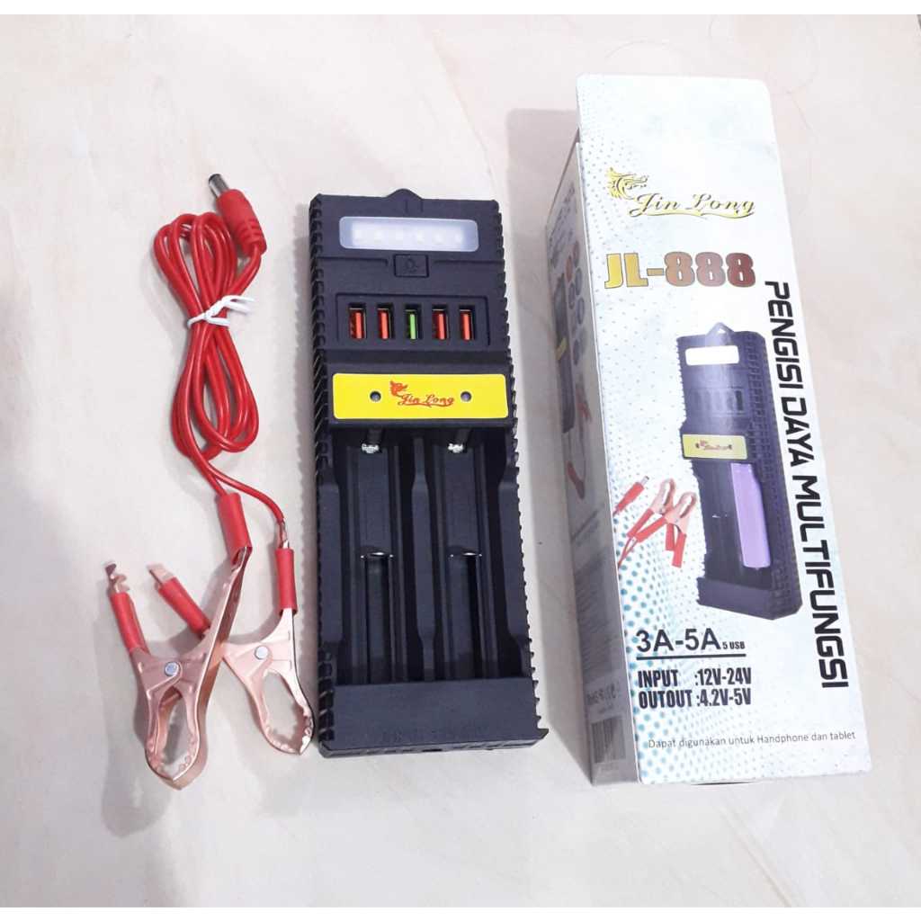 Jinlong JL-888 Cas jinlong Multifungsi Original 100% | Pengisi Daya Multi fungsi Jinlong JL-888