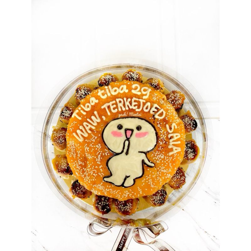 

1tier big mix character mentai cake