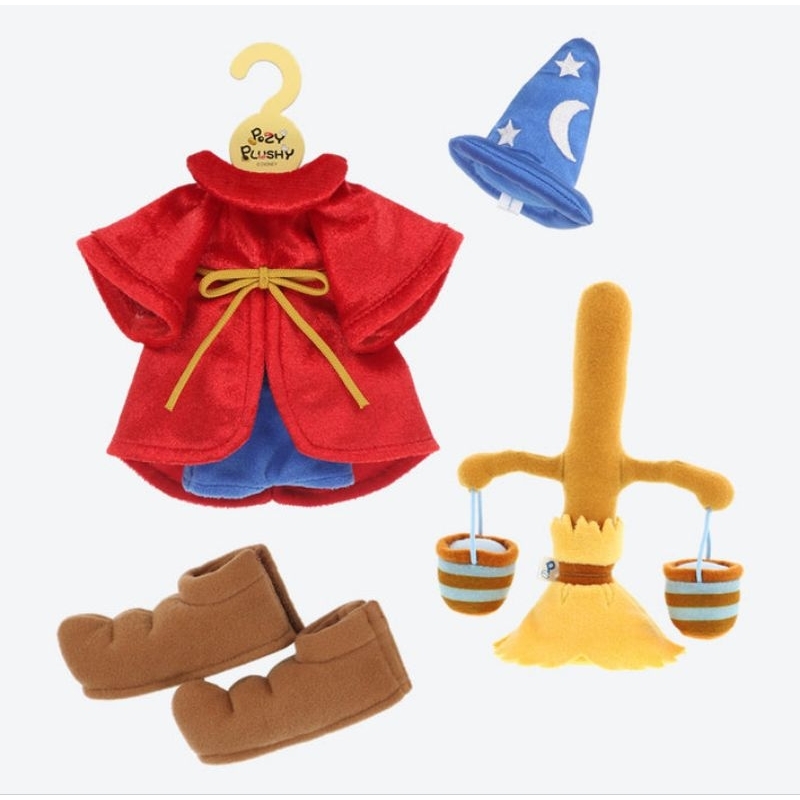 Mickey Mouse Fantasia costume set Pozy Plushy doll from Tokyo Disney Resort baju boneka