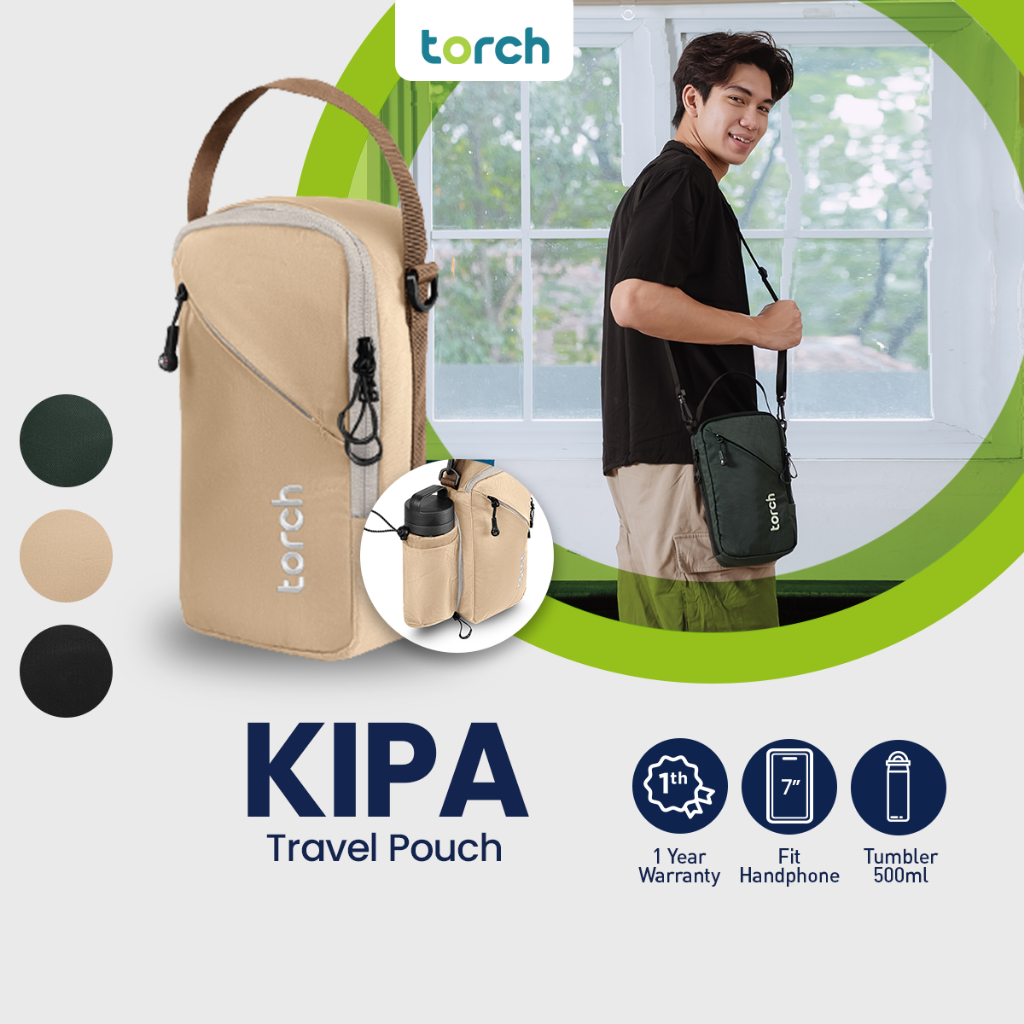 TORCH Kipa Tas Selempang Bahu Pria Wanita Sling Pouch Bag Anti Air