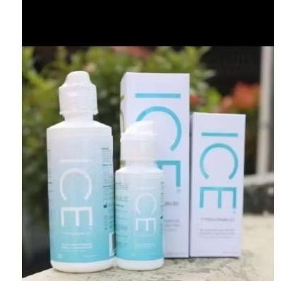 Air Cuci Soft lens Ice Size Besar 150ml Cairan Cuci Rendam Lensa Kontak Softlens  Ice Travelling Siz