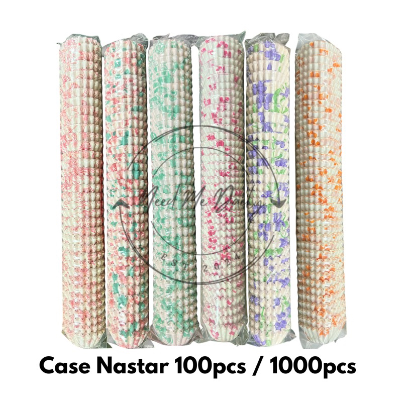 Cup Cake Cases Nastar 5,5 cm Motif Bunga | Cupcake 1000 pcs | Dragon Pack Case Mix Flower