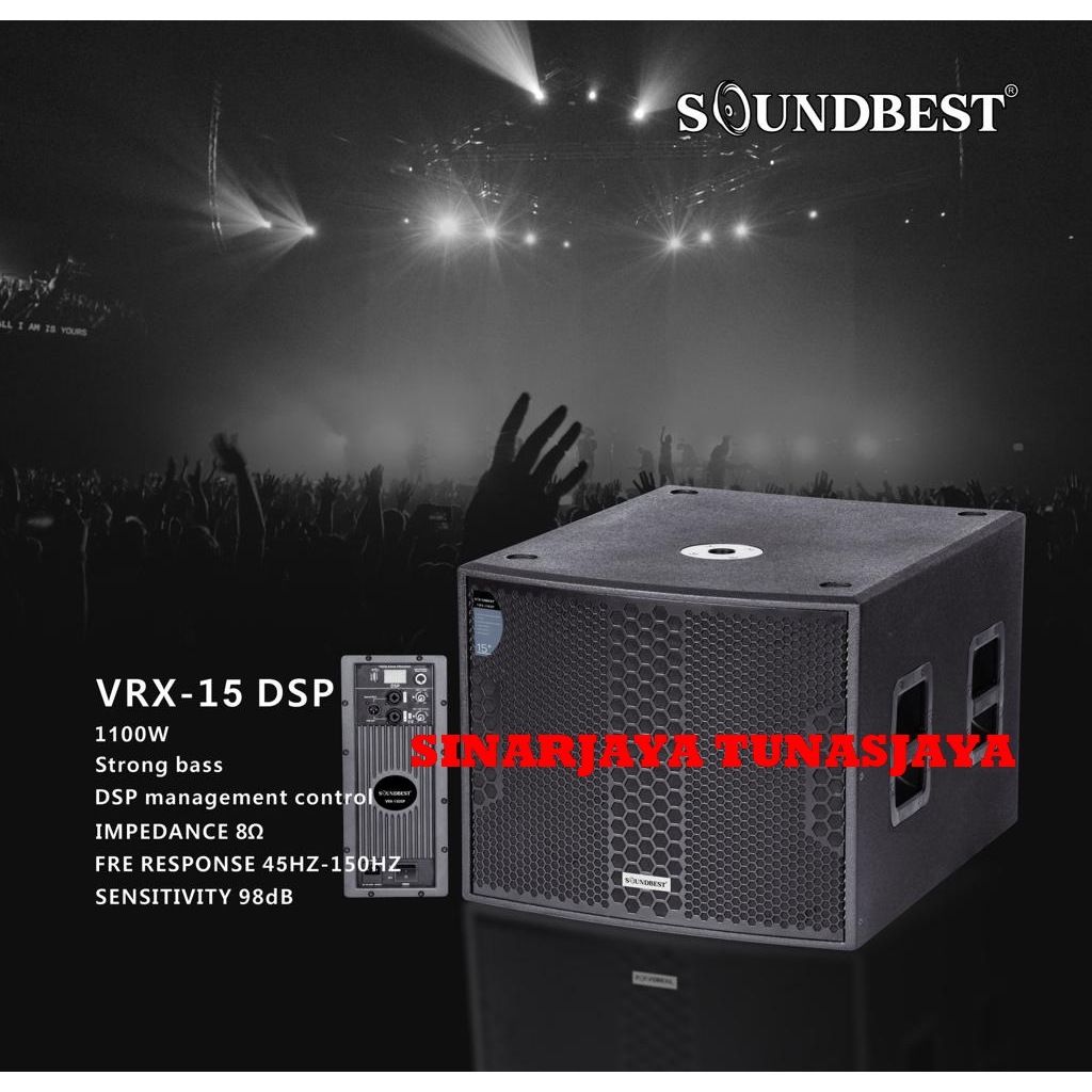 Subwoofer Aktif Soundbest VRX15 DSP Original 15 inch  soundbest Active VRX 15DSP