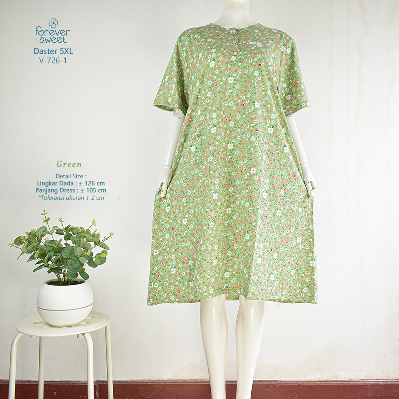 Daster 5XL Forever Sweet Baju Tidur Wanita Jumbo Busui