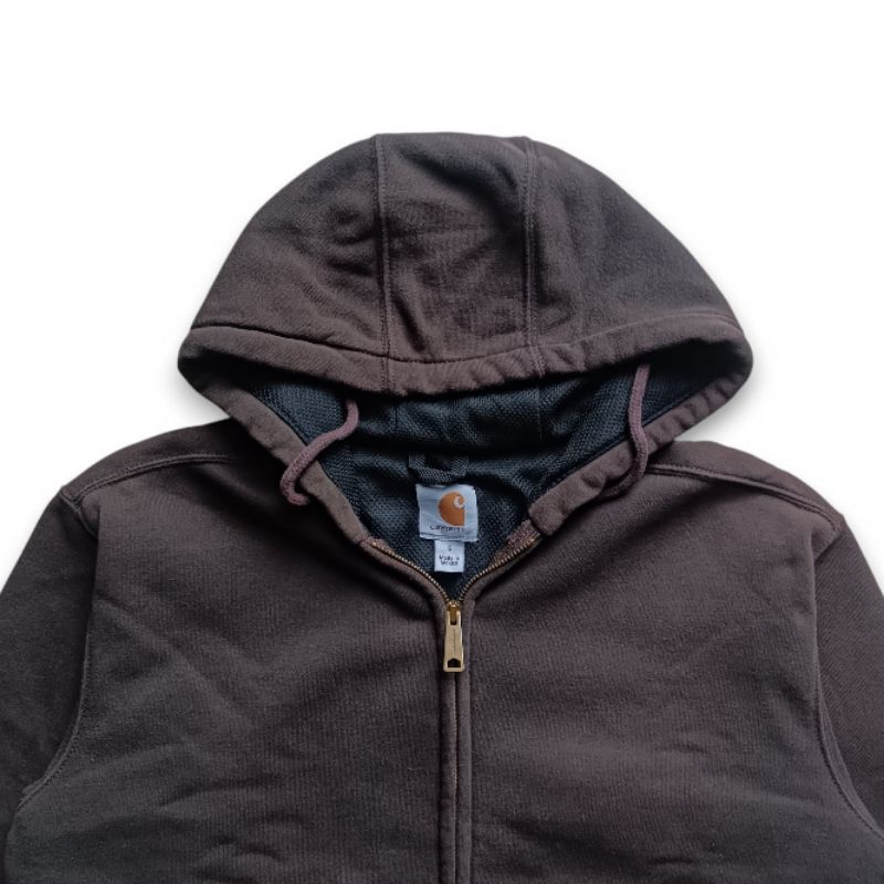 Carhartt Hoodie Dark Brown Rain Defender Thrift