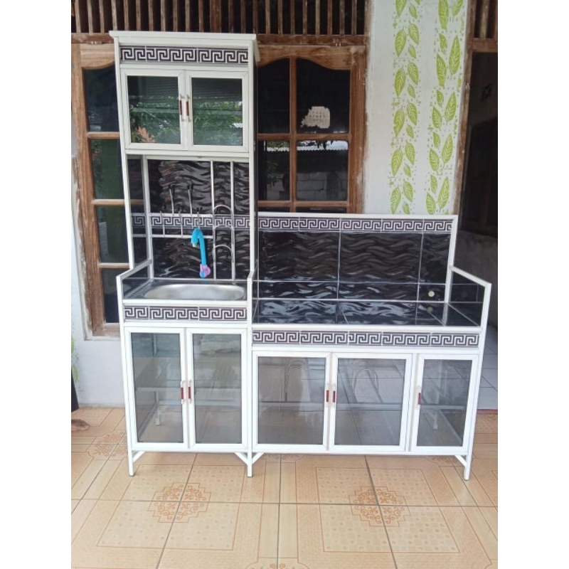 Rak piring wastafel kompor pintu 7 (Hanya Semarang)