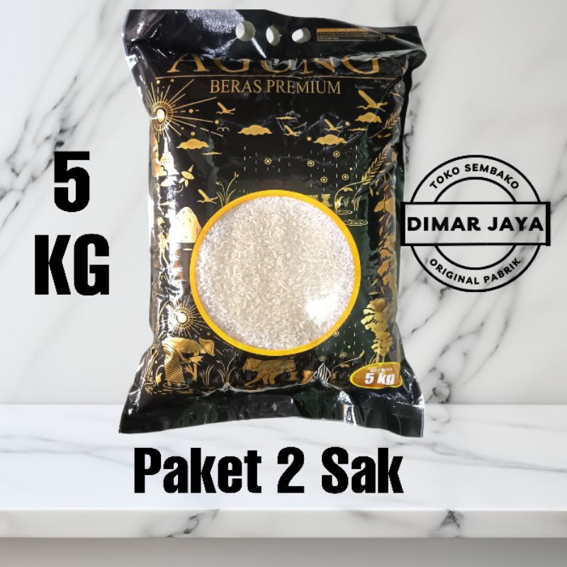 

Beras Agung Premium 10 Kg (Kemasan 5Kg × 2)