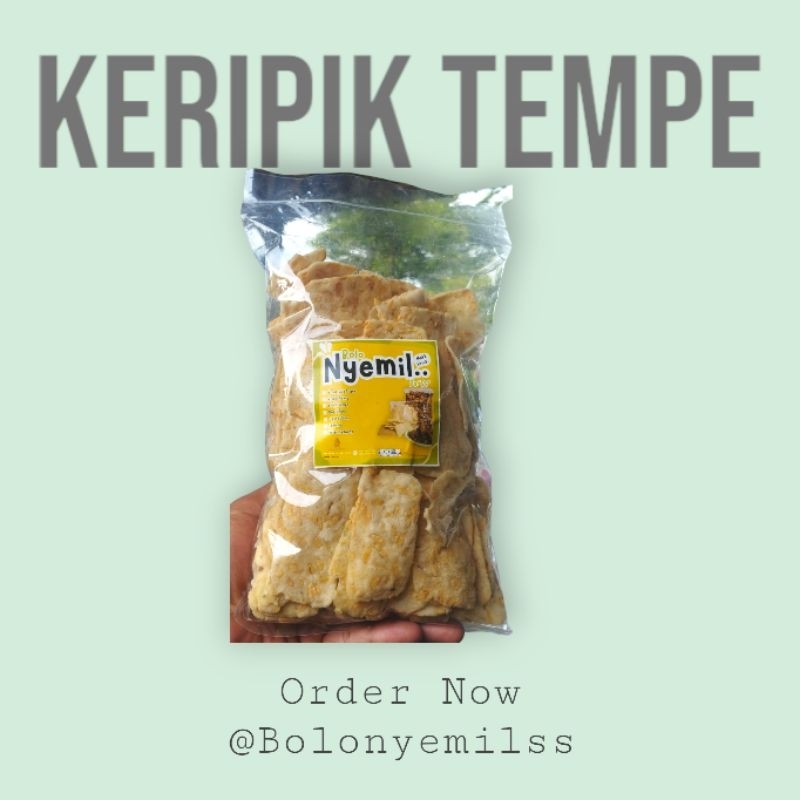 

Keripik tempe 500g cemilan enak renyah tanpa pengawet