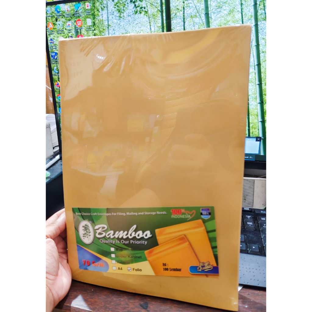 

Amplop Coklat polos Ukuran Folio (1pack)
