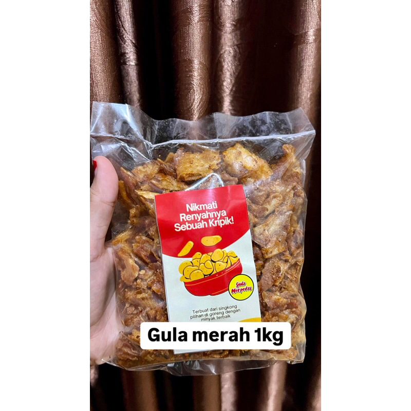 

KREPEK SINGKONG GULA MERAH 1kg ori
