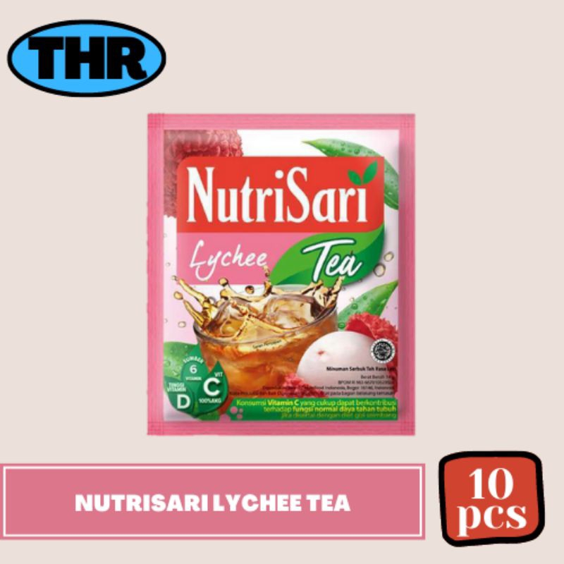 

Nutrisari Lychee Tea 1 renceng