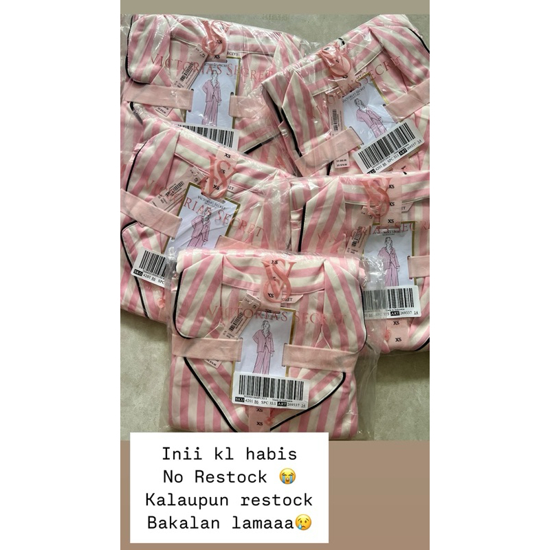 VICTORIA’S SECRET SATIN LONG PAJAMAS