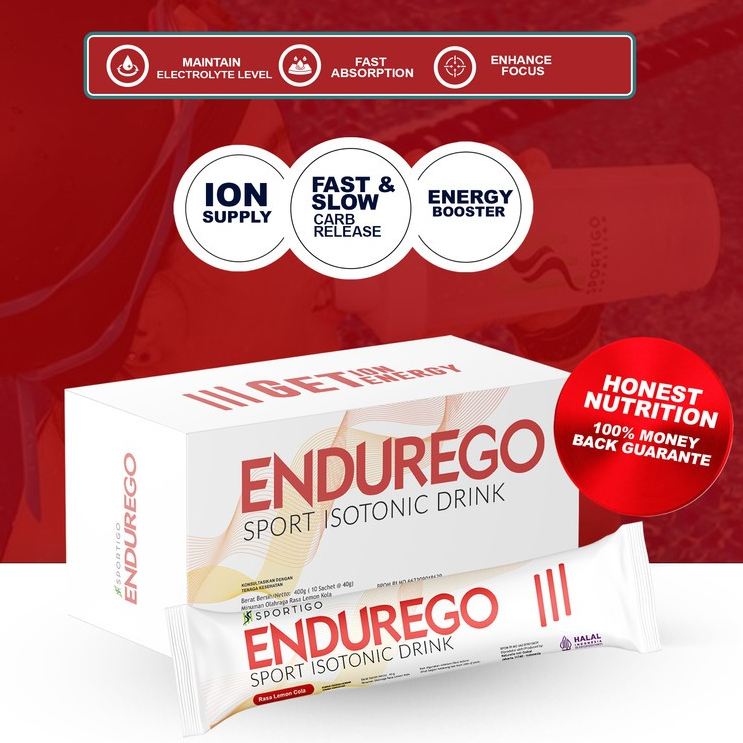 

Sportigo Endurego - Sport Isotonic Lemon Cola Drink Box - 40g x 10sch