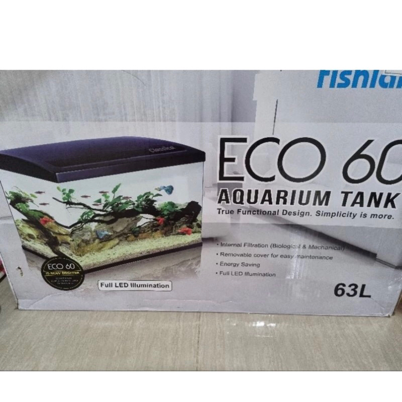 Preloved Aquarium fishland 63L