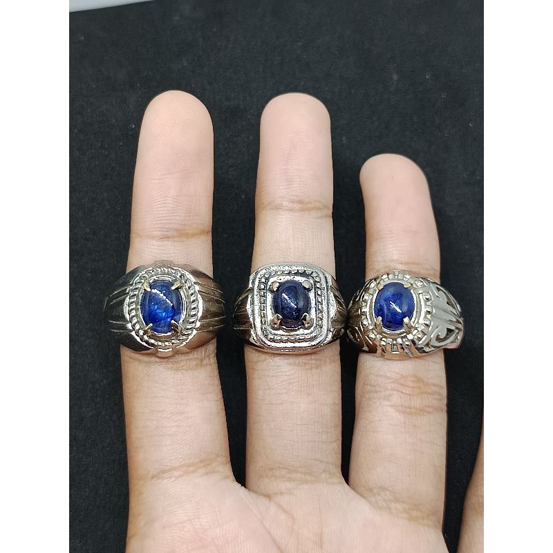 natural blue sapphire cabochon