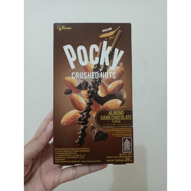 

GLICO POCKY CRUSHED NUTS ALMOND DARK CHOCOLATE 25GR