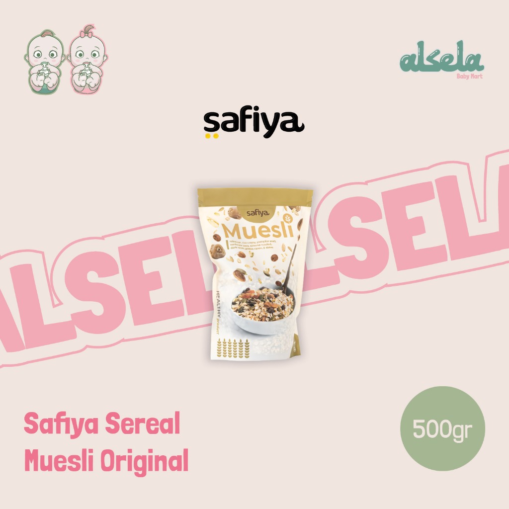 

Safiya Muesli Fruit & Seed 500gr Original Sereal Sarapan Makanan Sehat Cocok untuk Diet Low Calorie