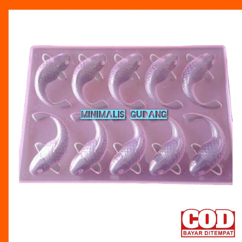 cetakan ikan koi, cetakan jelly ikan koi plastik