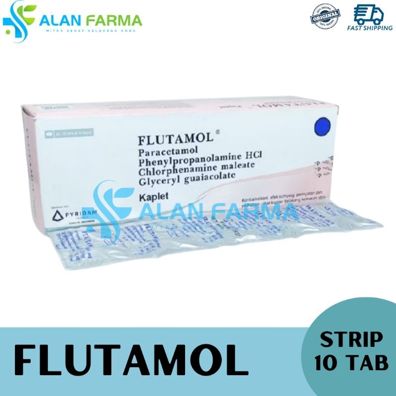 Flutamol Tablet Strip isi 10 Tablet