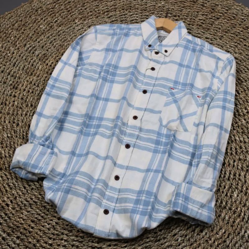 Kemeja flanel pria lengan panjang/kemeja flanel panjang/kemeja distro/kemeja flanel uniqlo/kemeja fl
