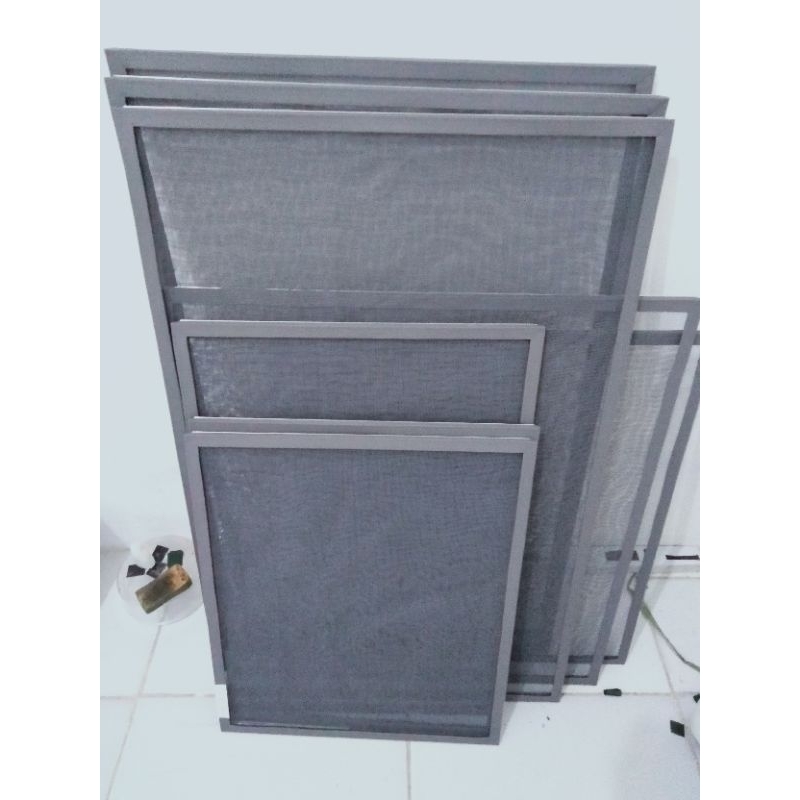 pesanan kasa nyamuk fiberglass list alumunium frame karet 180