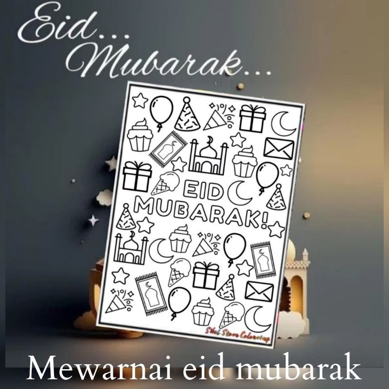 

Kertas Mewarnai Gambar Anak Tema Eid Mubarak Collection / PAUD / SD / TK Tema Eid Mubarak Collection Isi 10 Lembar Gambar Berbeda / Kertas Gambar Tebal (10 Lembar Gambar)