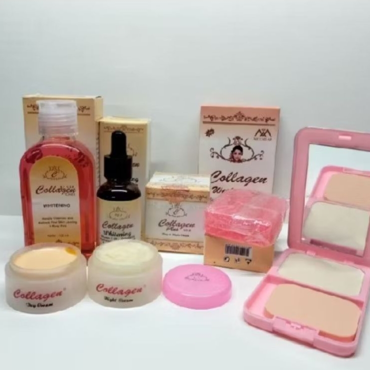 SHVA. paket collagen 6in1 bedak collagen All Skin