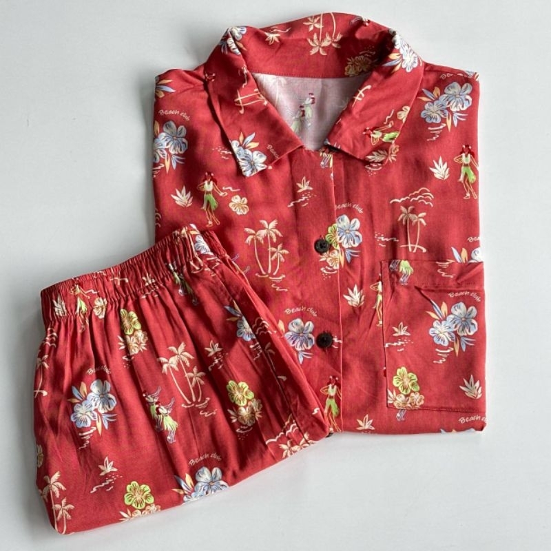Piyama Gu Uniqlo Short Sleeve