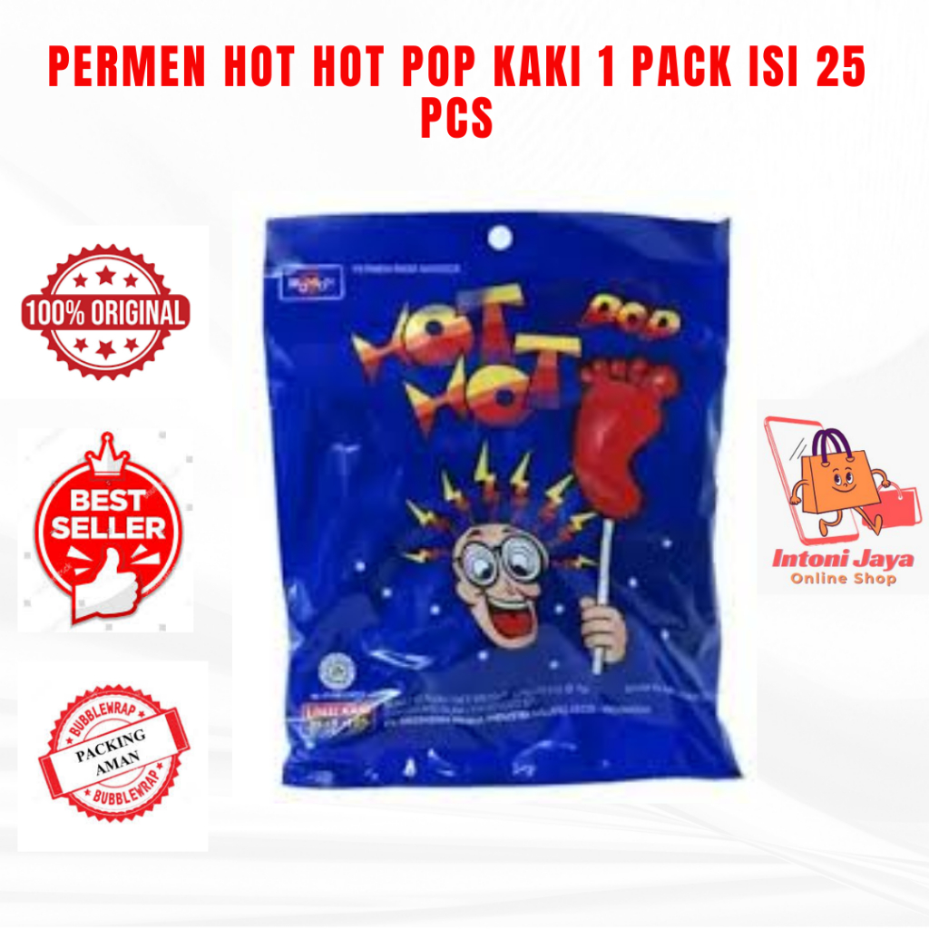 

Permen Hot Hot Pop Kaki 1 Pack Isi 25 Pcs